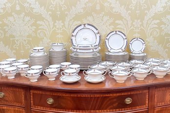 A Large Vintage Wedgwood Dinner Service For 16 Plus Extras And Serving Pieces