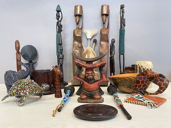 A Large Collection Of African Art And Decor