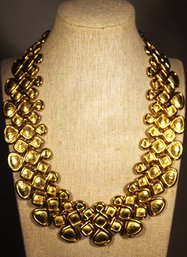 Vintage Gold Tone Designer Necklace