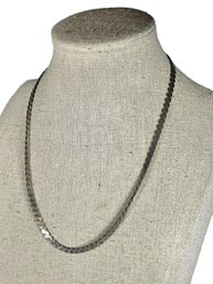 Vintage 'S' Link Sterling Silver Chain Necklace 16' Long.