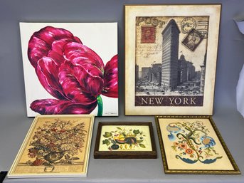 Lot Of 5 Pieces Of Art