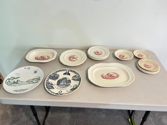 Group Of China And Platters, Some Spode