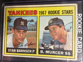 1967 Topps Bobby Murcer Rookie Card - M