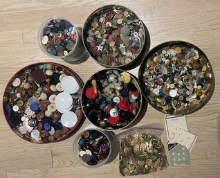 HUGE Collection Of Vintage Buttons