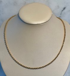14k Heavy Rope Chain Necklace!