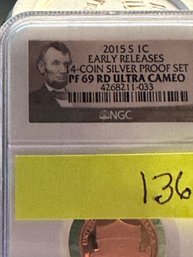 UNION SHIELD 2015S EARLY RELEASE  PF69RD ULTRA CAMEO PCGS