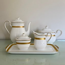 A Heinrich By Villeroy And Boch Coffee Set - Gold Brocade