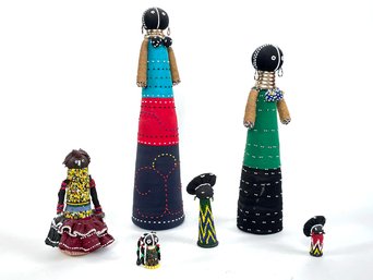 Vintage Beaded African Dolls