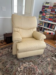 Lazy Boy Leather Rocker Recliner Butter Color