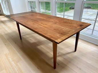 Beautiful Handcrafted Custom Walnut Dining Table With Extension - Great Condition
