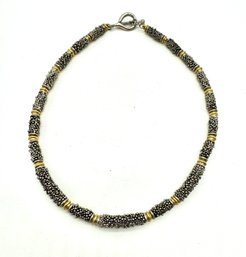 Vintage Galaxy Link Two Tone Necklace