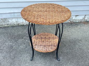 Wicker And Iron Table