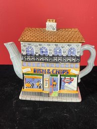 Handpainted Cottage Teapot