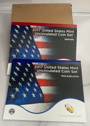 2017 United States Mint Uncirculated Coin Set Denver And Philadelphia