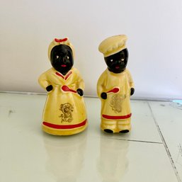 Vintage Figural Salt And Pepper Shaker Set- Blackamore