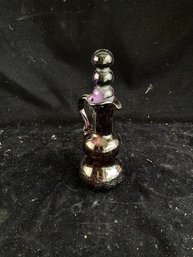 Purple Glass Perfume Bottle/ Decanter