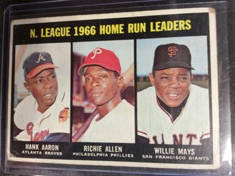 1967 Topps '66 NL Home Run Leaders - M