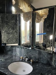 A 3 Door Mirrored Medicine Cabinet - Bath3
