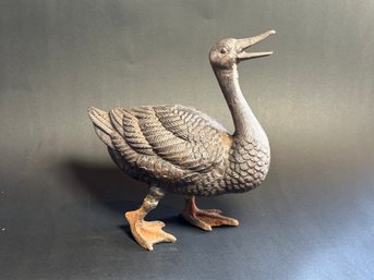 A Fantastic Vintage Cast-Iron Goose