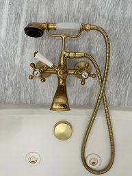A High Quality Solid Brass Tub Filler And Telephone Handle Shower - Removed - Bath1