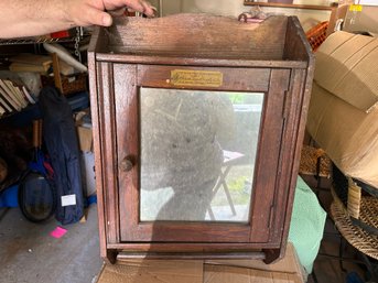 Antique Medicine Cabinet With Towel Bar By Gotham Towel Supply Co.