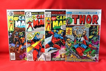 Captain Marvel And Thor Comic Lot