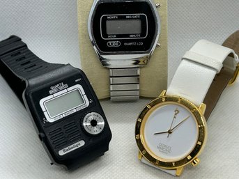 Grouping Of Watches-includes Ultra Rare RADIODIGIT RADIO WATCH FROM 1984