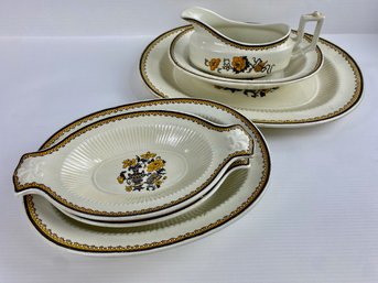 Ridgway's English Blackstone China Service Pieces (6)