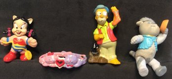 Lot Of 4 Vintage Small Assorted Action Figures