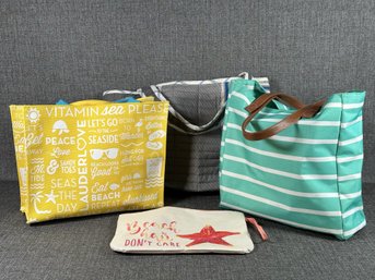 A Grouping Of Totes & Beach Bags