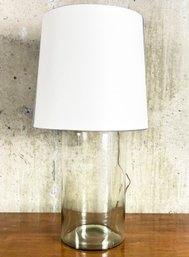 A Modern Glass Table Lamp, Possibly Pottery Barn