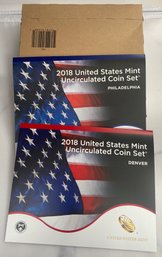 2018 United States Mint Uncirculated Coin Set Denver And Philadelphia