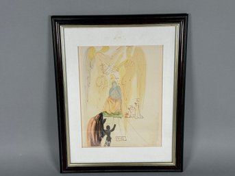 Vintage Salvadore Dali 'The Divine Comedy' Framed Lithograph
