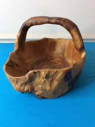 Drift Wood Style Handled Basket