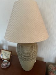 Pair Of Textured Ceramic Table Lamps