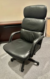 Leather Executive Chair On Wheels