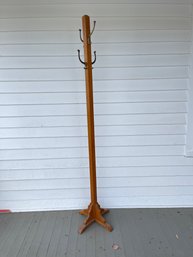 Antique Solid Maple Coat Rack