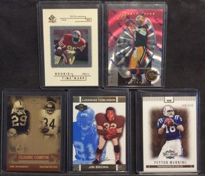 Lot Of 5 NFL Hall Of Famers Serial Numbered Cards - M