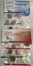 2001 United States Mint Uncirculated Coin Set Denver And Philadelphia