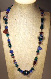 Venetian And Artisan Glass Beaded Necklace Vintage