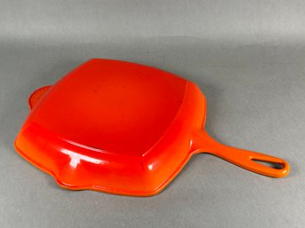 Le Creuset Flame Orange Square Skillet Grill Pan