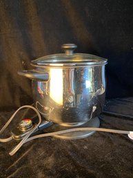 Cooksessentials Stainless Steel 8 Qt. Non-Stick Electric Pot