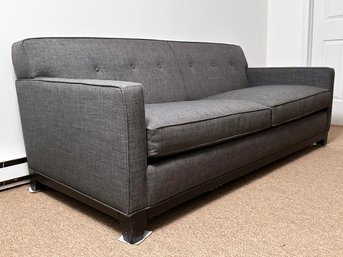 A Modern 'Metropolitan Sofa' By Johnathan Louis In Slate Grey