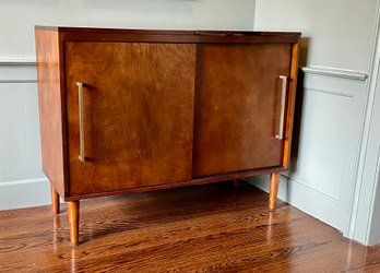 Crosley Furniture Everett Mid-Century Media Console - Contents Not Included