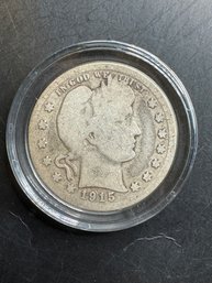 1915-S Barber Silver Quarter