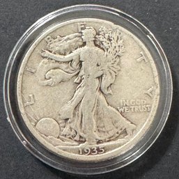 1935 Walking Liberty Silver Half Dollar