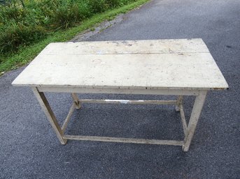 Country Farm Planting Table In Old Paint