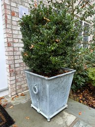 Restoration Hardware Large Estate Zinc Ring Square Planters 1 Of 2