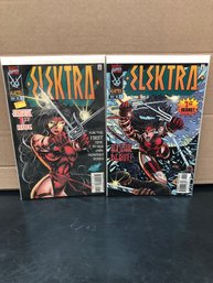 Marvel Comics Elektra - Includes 1st Issue.   Lot 56