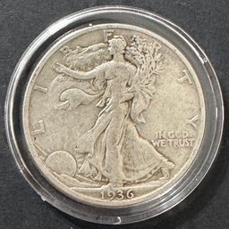 1936 Walking Liberty Silver Half Dollar